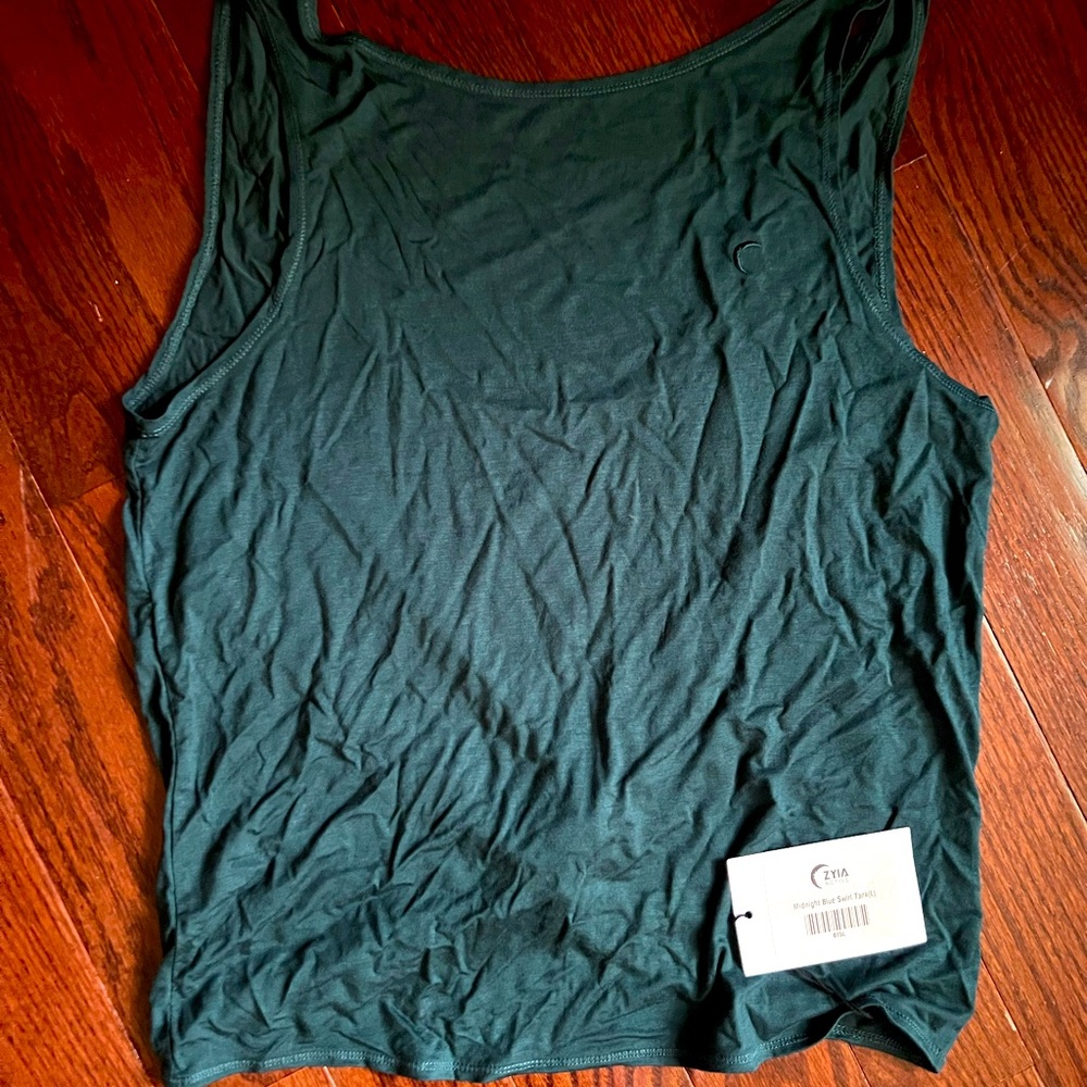Zyia Midnight Blue Swirl Tank Size L